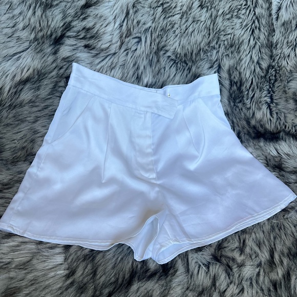 Satin Shorts and Button Down Set - Picture 2 of 4